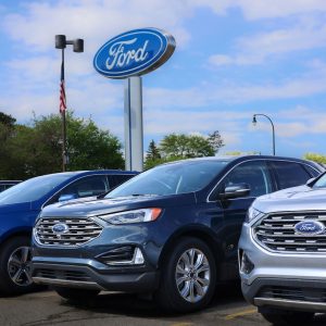 Ford Edge Inventory outside at Bill Brown Ford in Livonia, MI